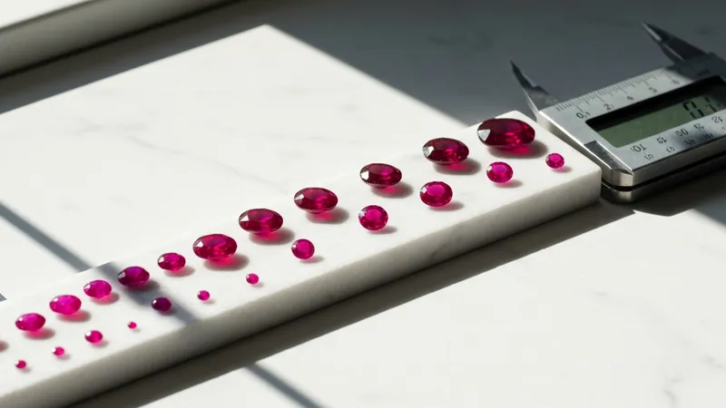 Taille et poids du rubis : guide complet avant d'acheter